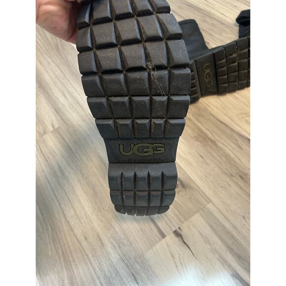 Ugg Australia black leather winter boots 5519 Men’s 13 Moto Insulated